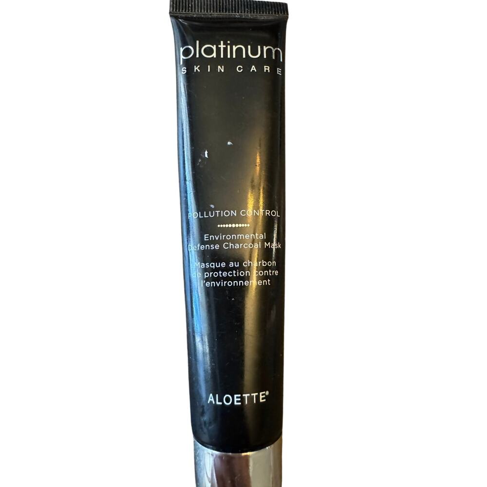 Aloettee Platinum Skin Care Pollution Control Age Defiance Charcoal Mask 5 Oz